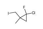 1-Chlor-1-fluor-2-jodmethyl-2-methylcyclopropan结构式