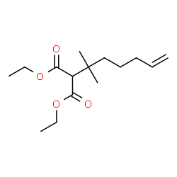 2-(1,1-Dimethyl-5-hexenyl)propanedioic acid diethyl ester结构式
