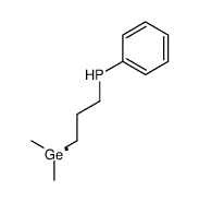 dimethyl(3-phenylphosphanylpropyl)germanium结构式