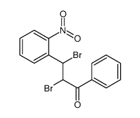 2,3-dibromo-3-(2-nitrophenyl)-1-phenylpropan-1-one结构式