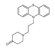 1-(3-phenothiazin-10-yl-propyl)-piperidin-4-one Structure