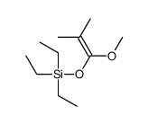 triethyl-(1-methoxy-2-methylprop-1-enoxy)silane结构式