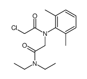 2-(N-(2-chloroacetyl)-2,6-dimethylanilino)-N,N-diethylacetamide结构式