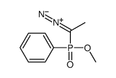 [1-diazoethyl(methoxy)phosphoryl]benzene结构式