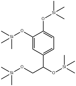 [[4-[1,2-Bis[(trimethylsilyl)oxy]ethyl]-1,2-phenylene]bis(oxy)]bis(trimethylsilane) structure