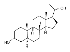 5α-孕烷-3α,20α-二醇结构式