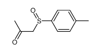 1-[(4-methylphenyl)sulphinyl]propan-2-one Structure