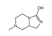 Imidazo[1,5-a]pyrazin-3(2H)-one, hexahydro-7-methyl- (9CI)结构式