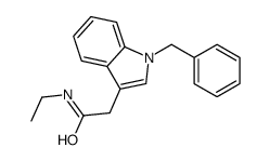 2-(1-benzylindol-3-yl)-N-ethylacetamide Structure