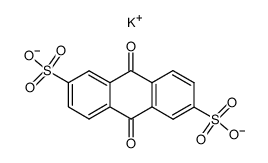 9,10-Dihydro-9,10-dioxo-2,6-anthracenedisulfonic acid dipotassium salt结构式