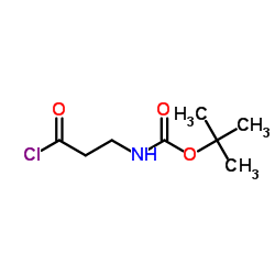 Carbamicacid,(3-chloro-3-oxopropyl)-,1,1-dimethylethyl ester(9CI) Structure
