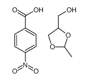 (2-methyl-1,3-dioxolan-4-yl)methanol,4-nitrobenzoic acid Structure