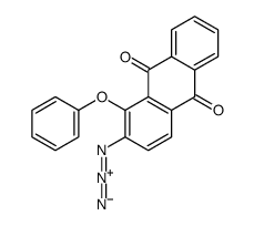 2-azido-1-phenoxyanthracene-9,10-dione Structure