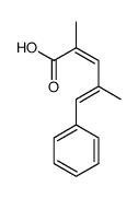 2,4-dimethyl-5-phenylpenta-2,4-dienoic acid Structure