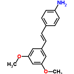 4-[(E)-2-(3,5-Dimethoxyphenyl)vinyl]aniline结构式