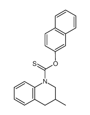 3-Methyl-3,4-dihydro-2H-quinoline-1-carbothioic acid O-naphthalen-2-yl ester结构式