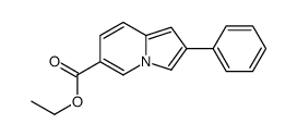 ethyl 2-phenylindolizine-6-carboxylate结构式
