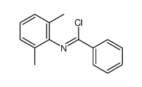 N-(2,6-dimethylphenyl)benzenecarboximidoyl chloride结构式