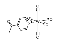 W(CO)5(4-acetyl-pyridine)结构式