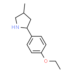 Pyrrolidine, 2-(4-ethoxyphenyl)-4-methyl- (9CI)结构式
