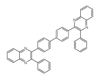 Quinoxaline,2,2'-[1,1'-biphenyl]-4,4'-diylbis[3-phenyl- (9CI) Structure