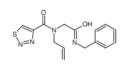 1,2,3-Thiadiazole-4-carboxamide,N-[2-oxo-2-[(phenylmethyl)amino]ethyl]-N-2-propenyl-(9CI)结构式
