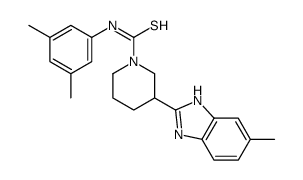 1-Piperidinecarbothioamide,N-(3,5-dimethylphenyl)-3-(5-methyl-1H-benzimidazol-2-yl)-(9CI) picture