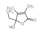 2(5H)-Furanone, 5-ethyl-5-hydroxy-3,4-dimethyl-结构式