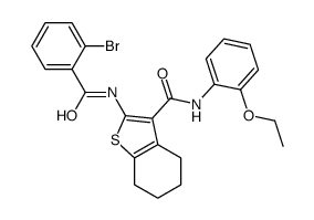 2-[(2-bromobenzoyl)amino]-N-(2-ethoxyphenyl)-4,5,6,7-tetrahydro-1-benzothiophene-3-carboxamide结构式