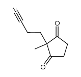 2-(cyanoethyl)-2-methyl-1,3-cyclopentanedione Structure