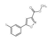5-(3-碘苯基)异噁唑-3-羧酸甲酯结构式