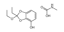 2-ethoxy-2-ethyl-1,3-benzodioxol-4-ol,methylcarbamic acid Structure