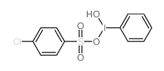 [hydroxy(phenyl)-λ3-iodanyl] 4-chlorobenzenesulfonate结构式