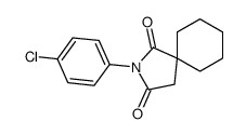 2-(4-chlorophenyl)-2-azaspiro[4.5]decane-1,3-dione结构式