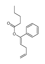 1-phenylpenta-1,4-dienyl pentanoate Structure