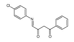 4-(4-chlorophenyl)imino-1-phenylbutane-1,3-dione结构式