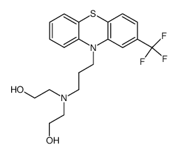 2,2'-[3-(2-trifluoromethyl-phenothiazin-10-yl)-propylazanediyl]-bis-ethanol结构式