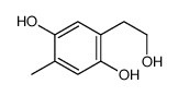 2-(2-hydroxyethyl)-5-methylbenzene-1,4-diol结构式