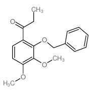 1-(3,4-dimethoxy-2-phenylmethoxy-phenyl)propan-1-one结构式