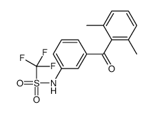 N-[3-(2,6-dimethylbenzoyl)phenyl]-1,1,1-trifluoromethanesulfonamide Structure