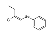 E-3-Chlor-2-phenylseleno-2-penten Structure