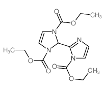 diethyl 2-(1-ethoxycarbonylimidazol-2-yl)-2H-imidazole-1,3-dicarboxylate结构式