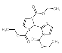 diethyl 2-(1-ethoxycarbonylimidazol-2-yl)-2H-imidazole-1,3-dicarboxylate structure