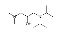 1-(dimethylamino)-3-[di(propan-2-yl)amino]propan-2-ol结构式