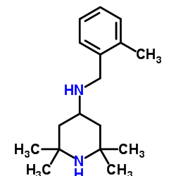 2,2,6,6-Tetramethyl-N-(2-methylbenzyl)-4-piperidinamine结构式