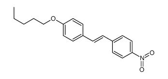 1-nitro-4-[2-(4-pentoxyphenyl)ethenyl]benzene Structure