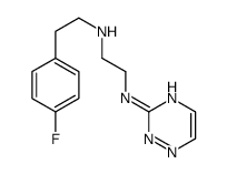 N-[2-(4-fluorophenyl)ethyl]-N'-(1,2,4-triazin-3-yl)ethane-1,2-diamine结构式