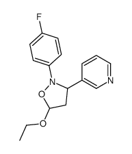 5-ethoxy-2-(4-fluorophenyl)-3-pyridin-3-yl-1,2-oxazolidine Structure