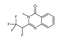 3-methyl-2-(1,2,2,2-tetrafluoroethyl)quinazolin-4-one结构式