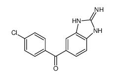 (2-amino-3H-benzimidazol-5-yl)-(4-chlorophenyl)methanone Structure